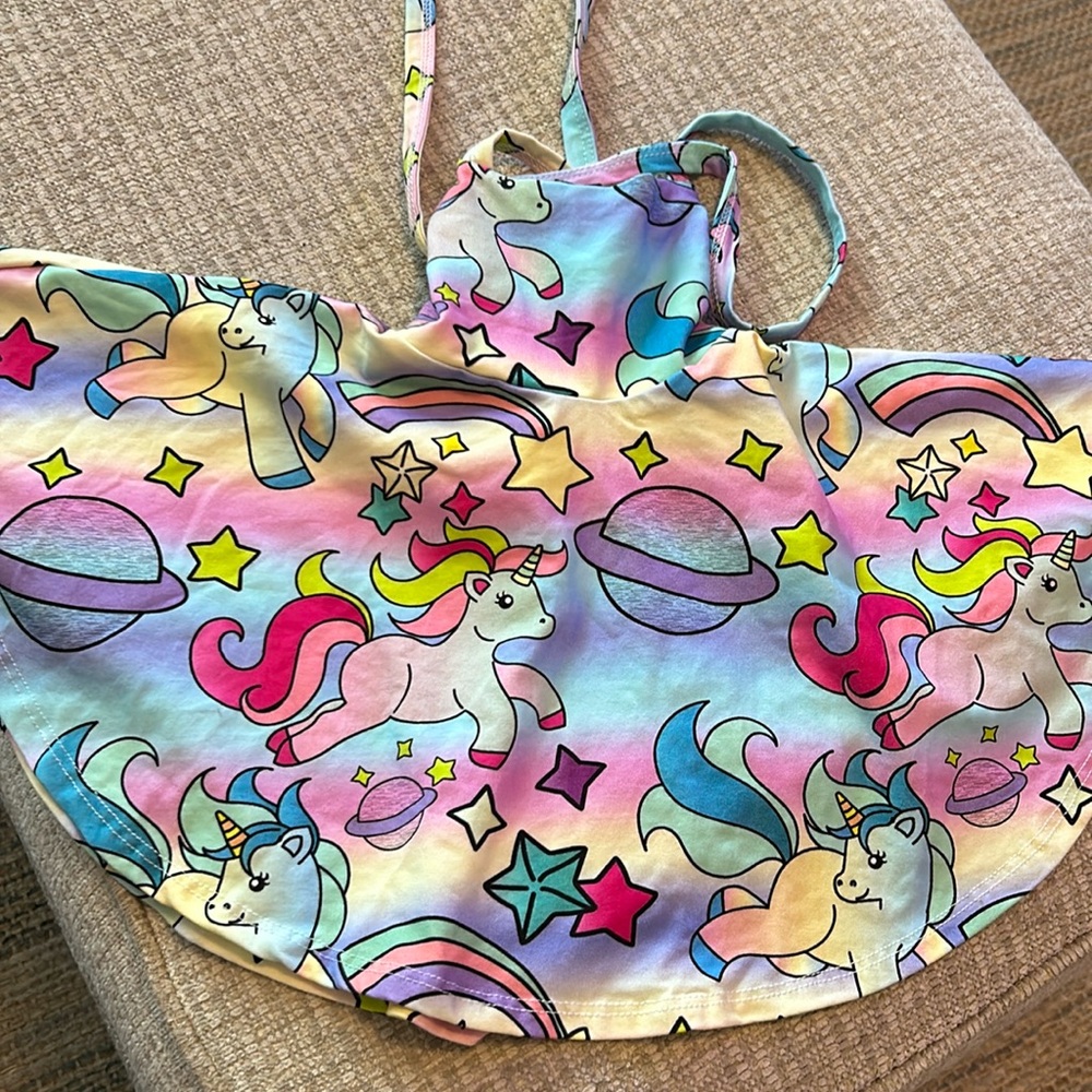 Wild rich kids unicorn Riley dress